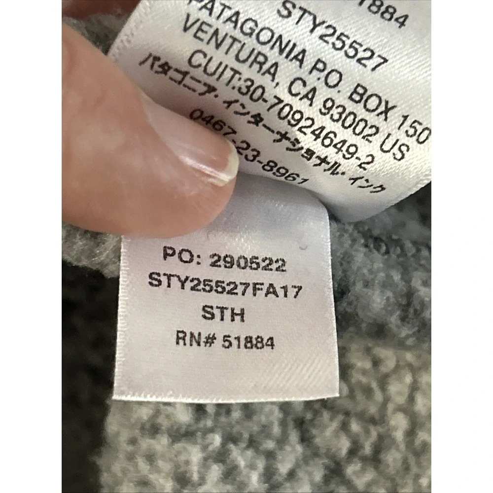 Patagonia Men's Full Zip Better Sweater Jacket Gray 25527 Sz Med NO Pilling